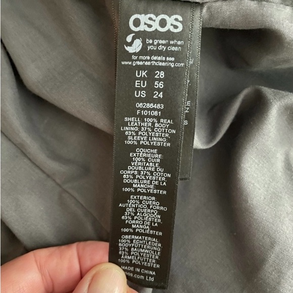 ASOS CURVE Suede Jacket SZ 24 NWT - Picture 2 of 4